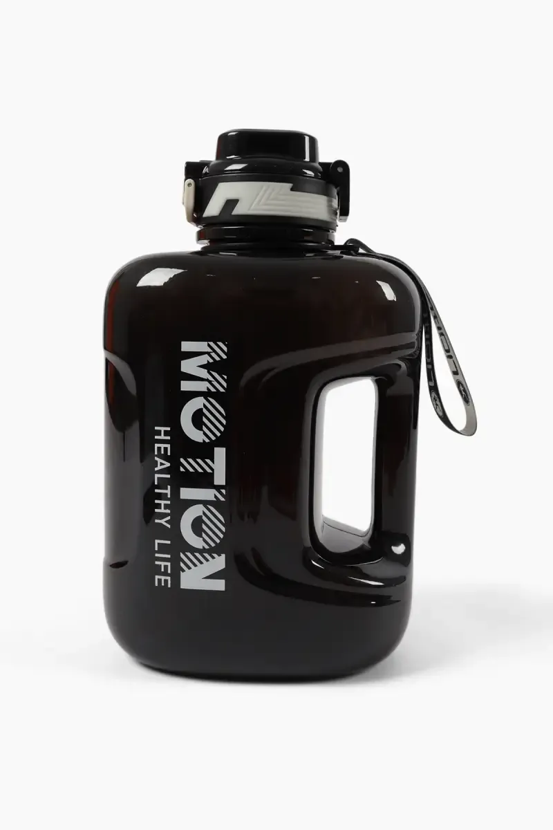 Plastic Push Button Water Bottle with Straw - 2740 ML 022155BLA274ML