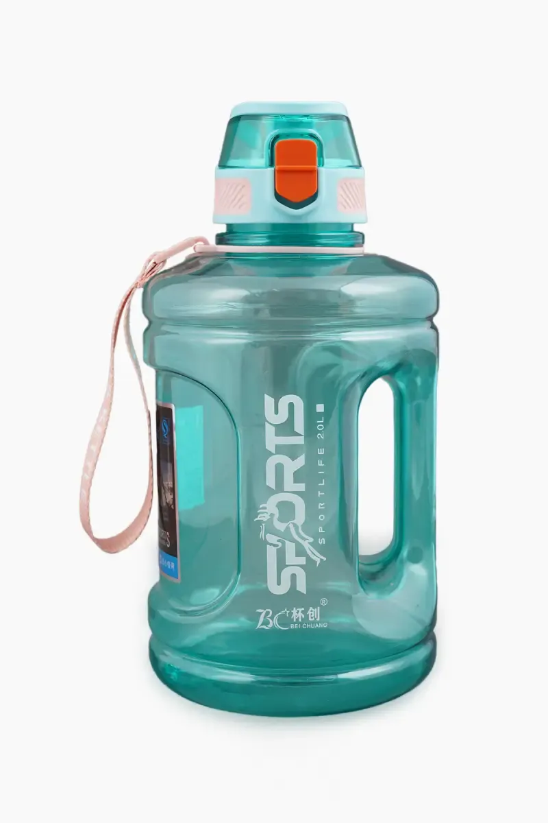 Plastic Push Button Water Bottle - 2000 ML 022156AQU200ML