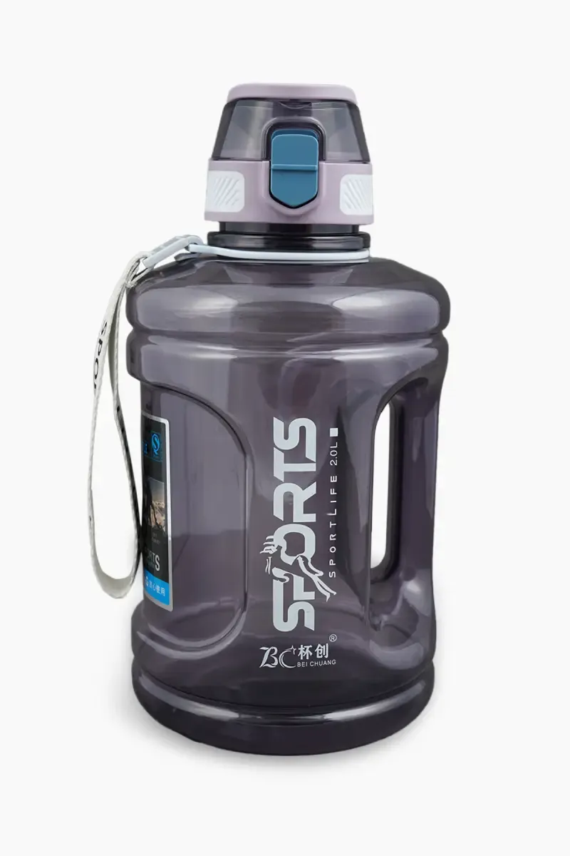 Plastic Push Button Water Bottle - 2000 ML 022156LAV200ML