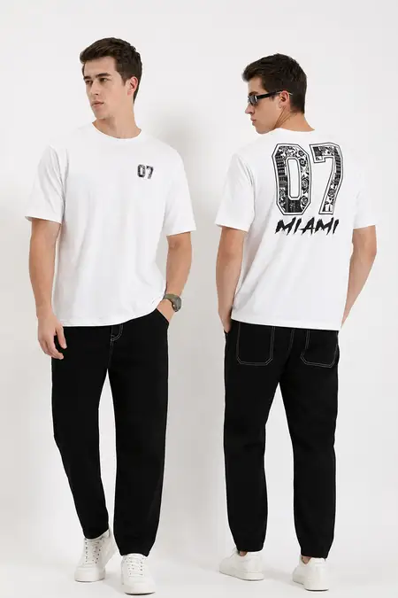 Men's Cotton Printed Oversized T-shirt