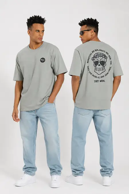 Men's Graphic Print Oversized T-shirt