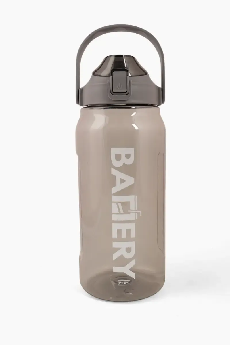 Plastic Push Button Water Bottle with Straw - 2800 ML