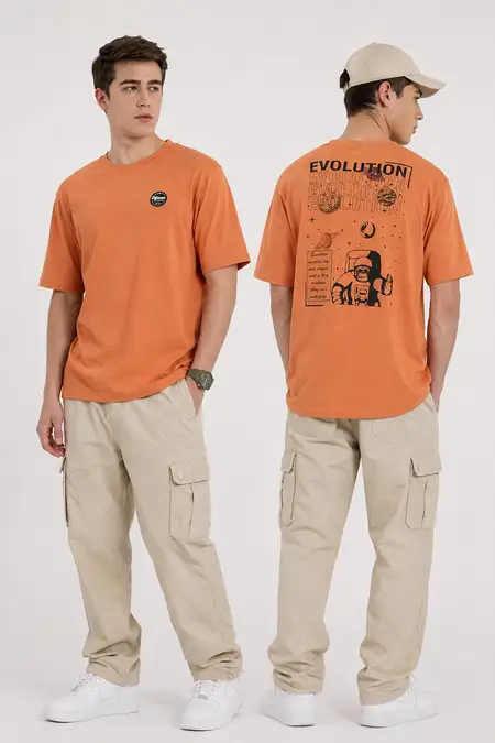 Men's Cotton Graphic Print Oversized T-shirt