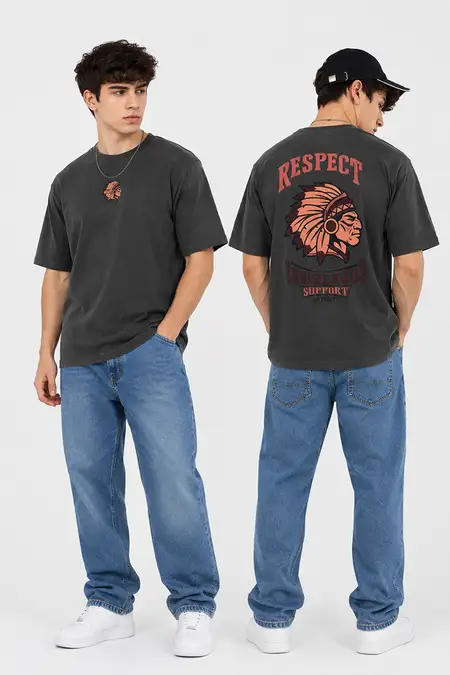Men's Graphic Print Oversized T-shirt