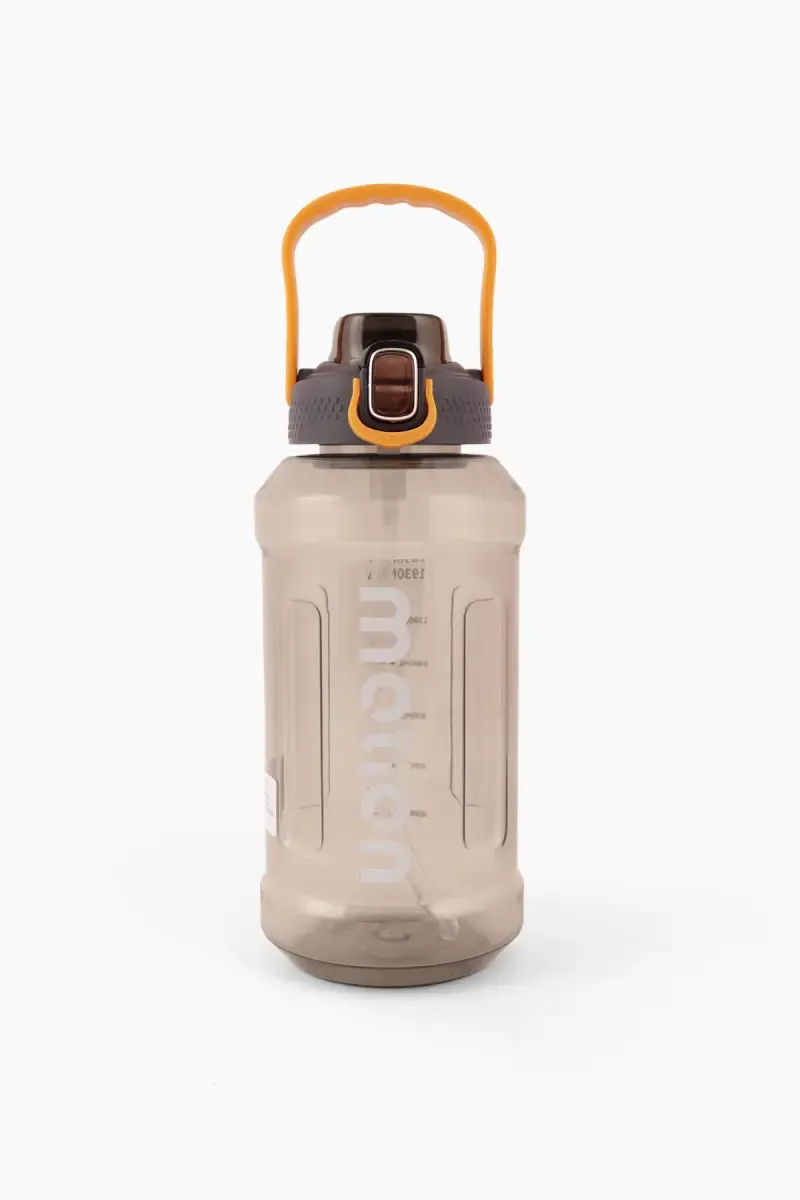 Plastic Push Button Water Bottle with Straw - 1930 ML 022230BLA193ML