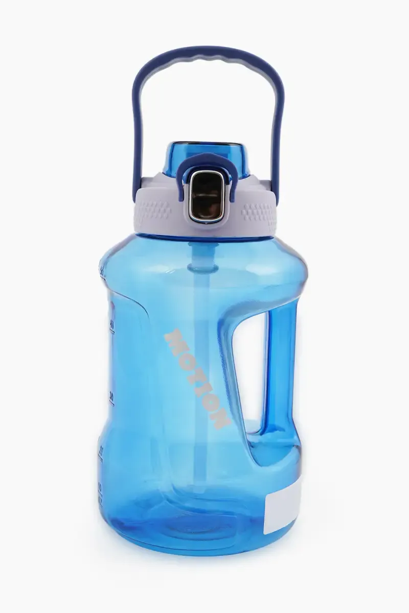 Plastic Push Button Water Bottle with Straw - 1600 ML 022236BLU160ML