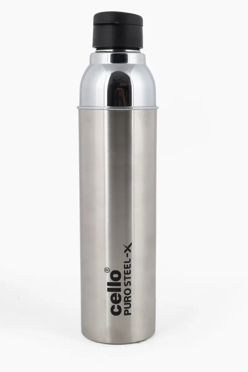 Cello Stainless Steel Puro Steel-X 600 Insulated Water Bottle - 580ml