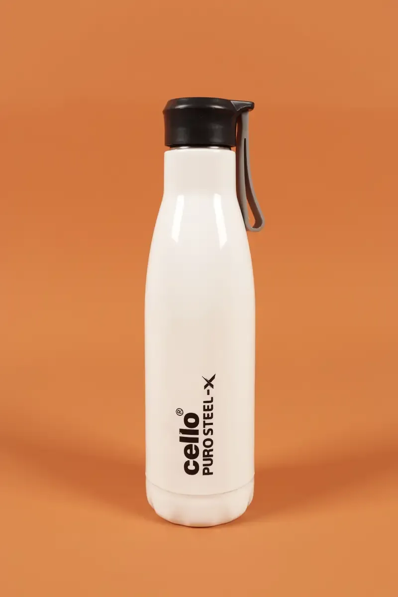 Cello Plastic & Stainless Steel Puro Steel-X Rover 900 Insulated Water Bottle - 480ml