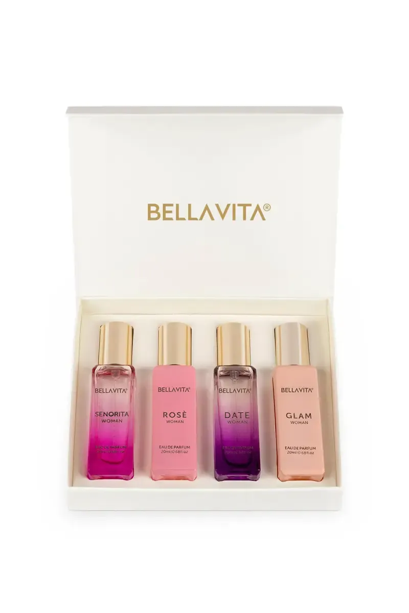 Bellavita Luxury Perfume Gift Set for Women- 4 X 20ml 
