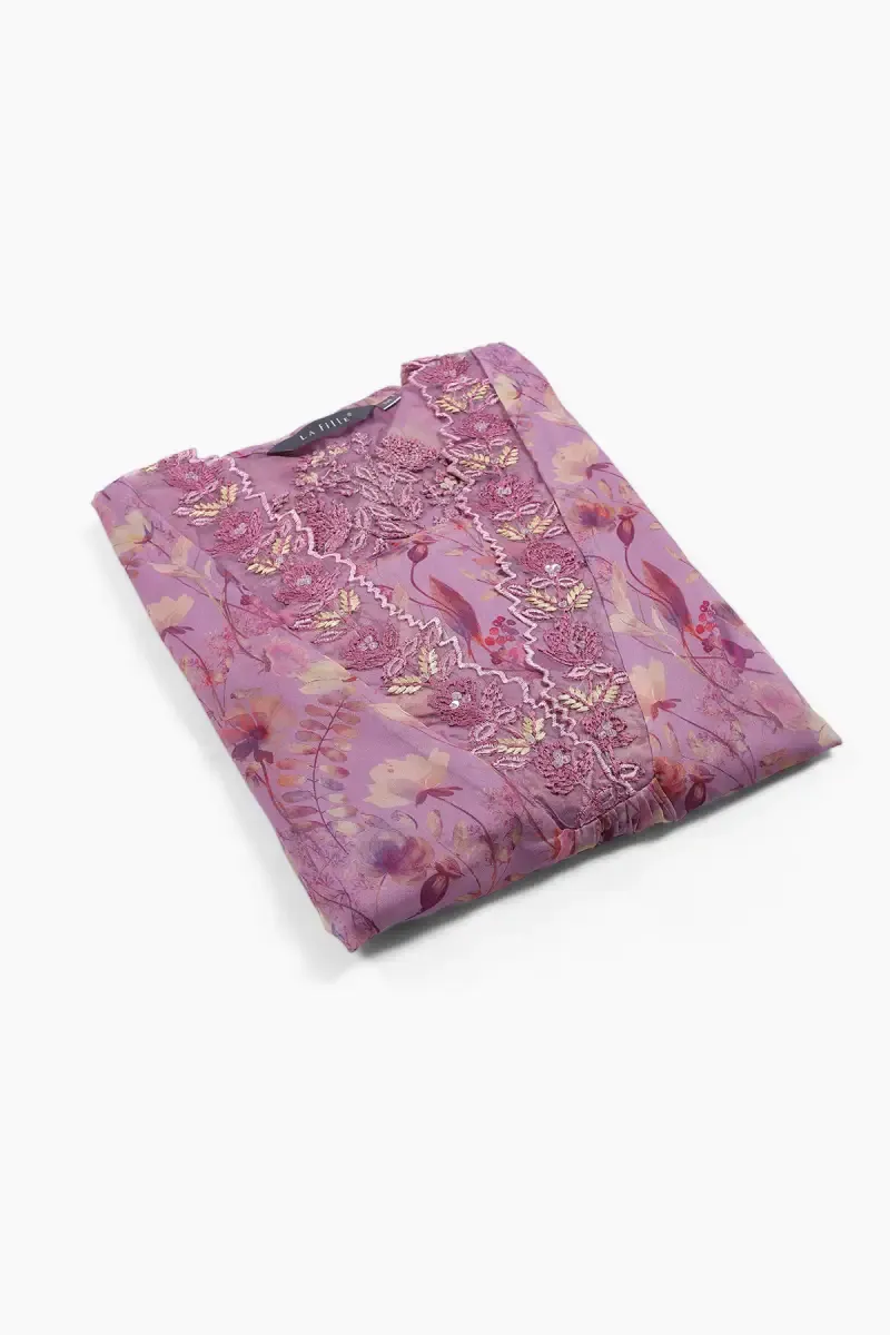Georgette Embroidered Kurta for Women