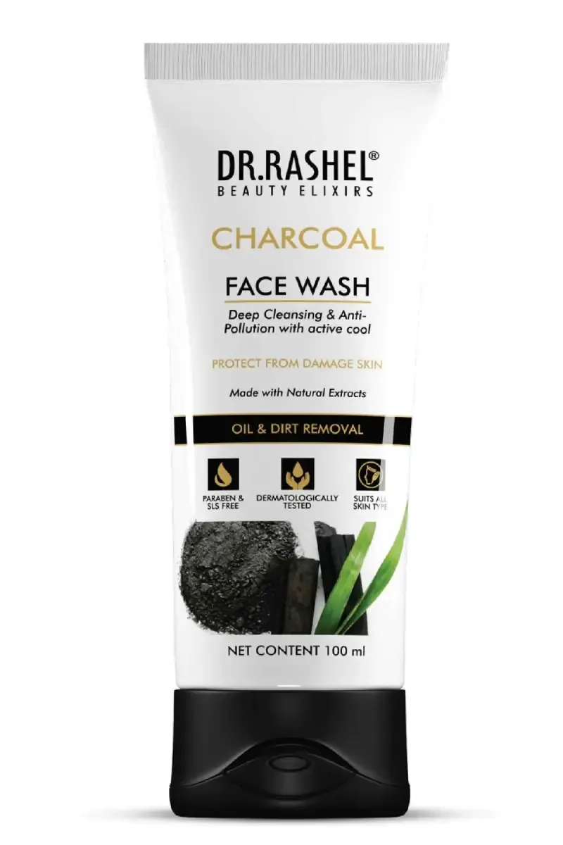 DR.RASHEL Charcoal Deep Cleansing & Anti-Pollution Face Wash - 100 ml