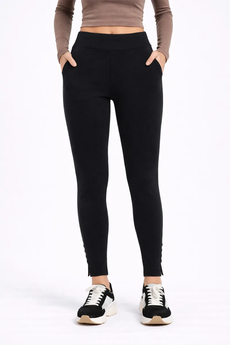 Cotton Cigarette Pant for Women 022598XXLBLA