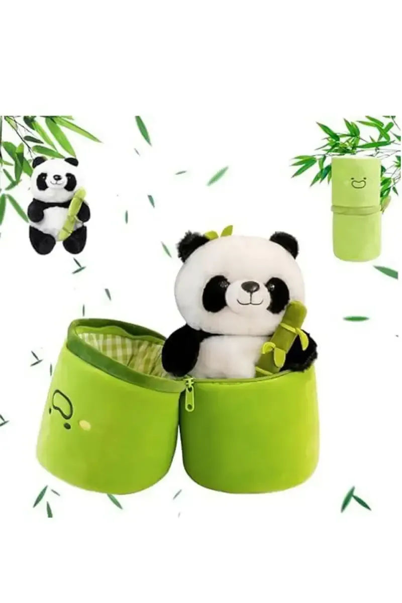 Bamboo Panda Baby Soft Toy With Cover - 25cm