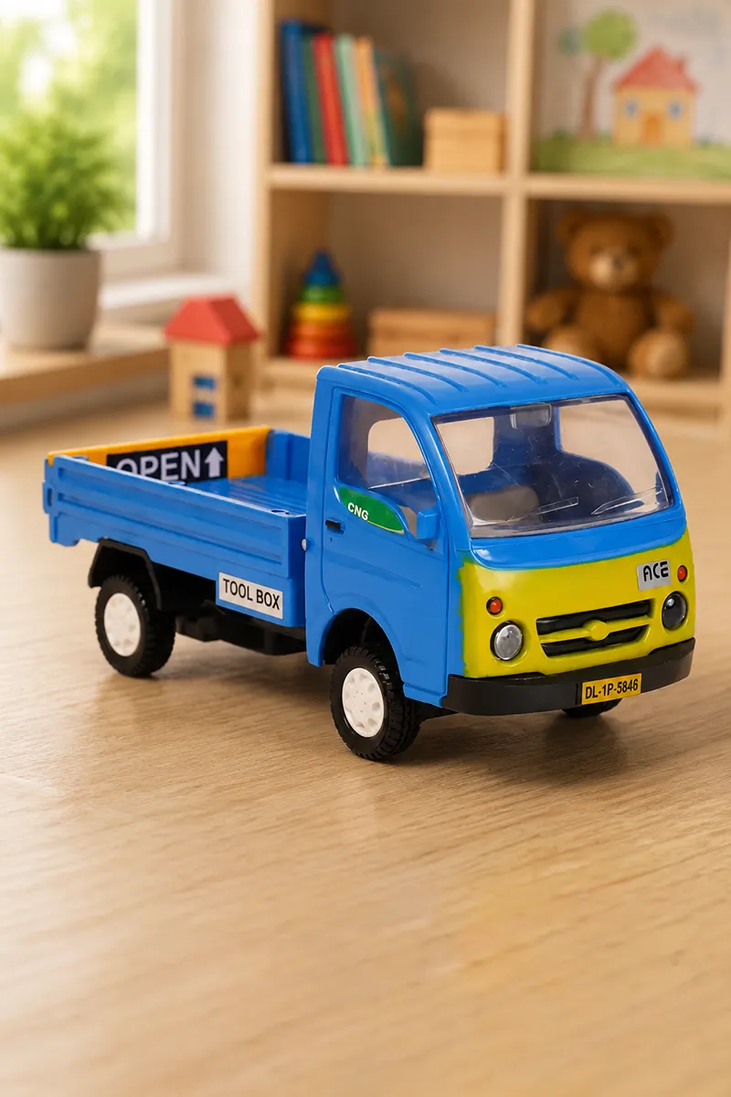 Tiny Truckies Tata Ace Pull Back Toy (Blue)  022644BLU