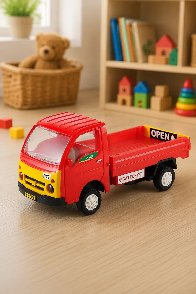 Tiny Truckies Tata Ace Pull Back Toy (Red) 022644RED