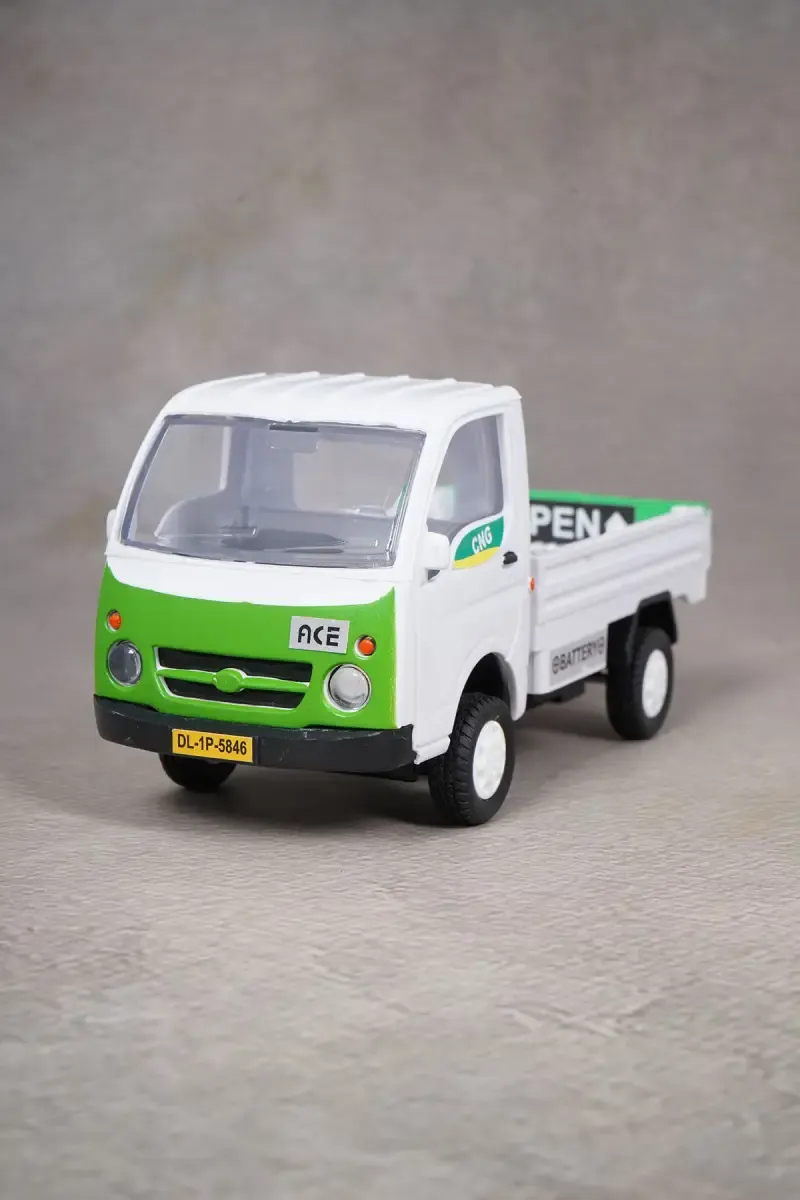 Tiny Truckies Tata Ace Pull Back Toy (White)  022644WHI