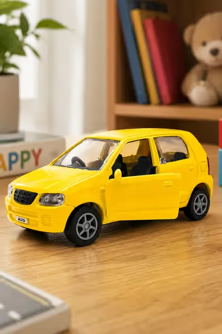 Wheel Force Alto Model Pull Back Car Toy (Yellow)  022651YEL