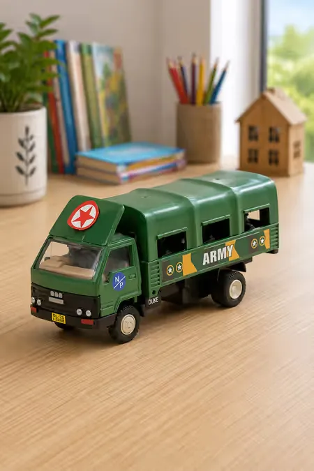Army Truck DCM Pull Back Toy