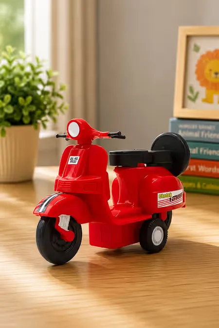 Baby Chetak Scooter Pull Back Toy (Red)