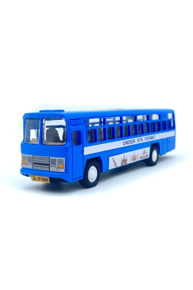 City Bus Pull Back Toy (Blue) 022684BLU