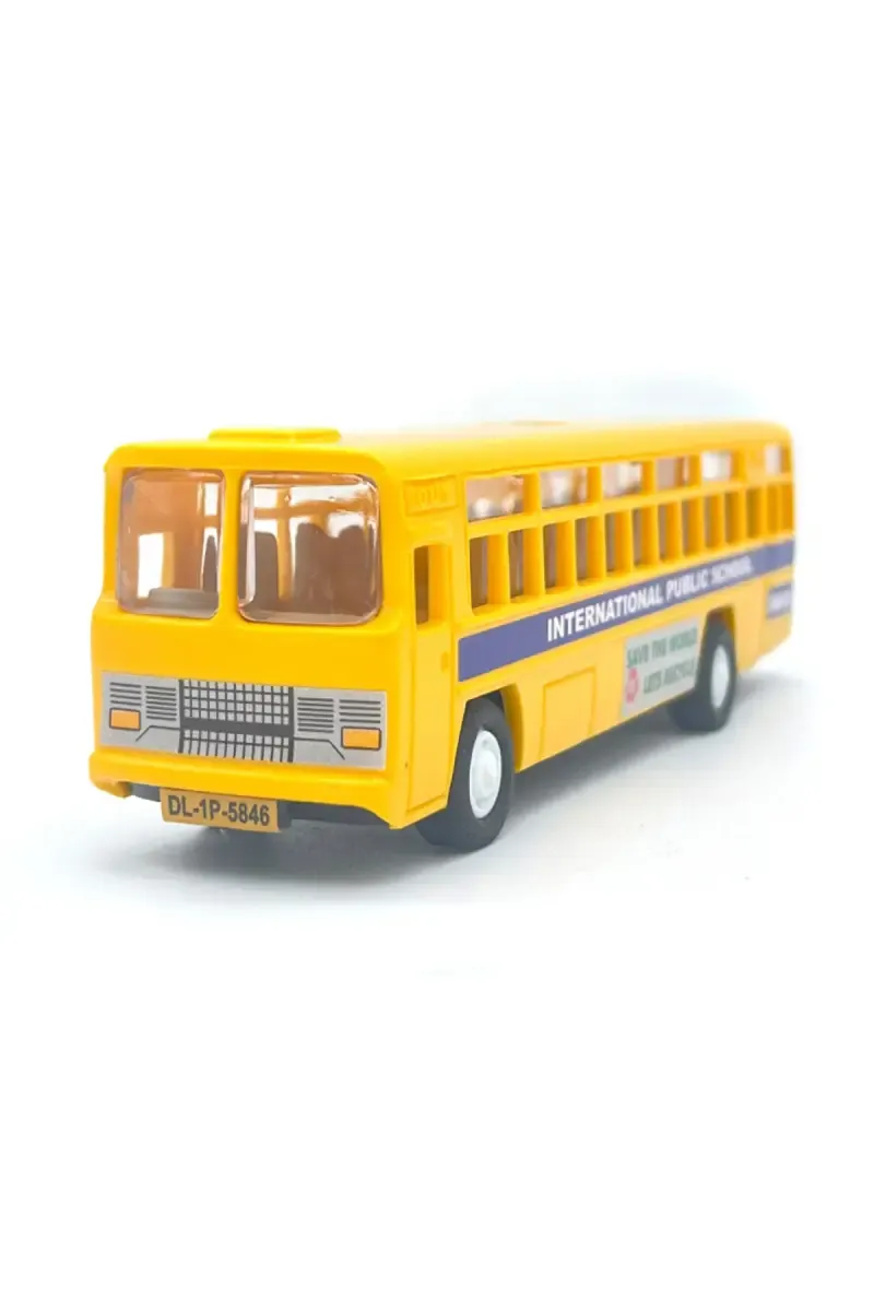 City Bus Pull Back Toy (Yellow) 022684YEL