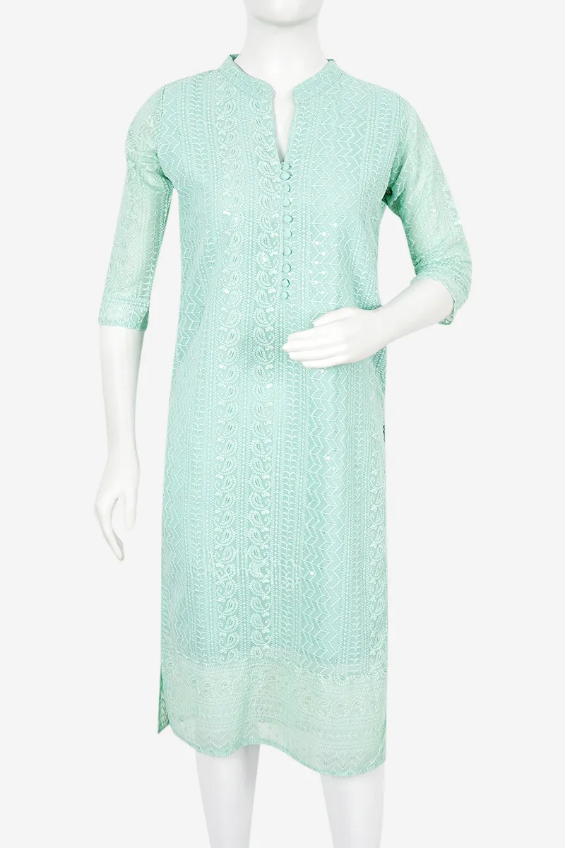 Cotton Embroidered Kurta for Women