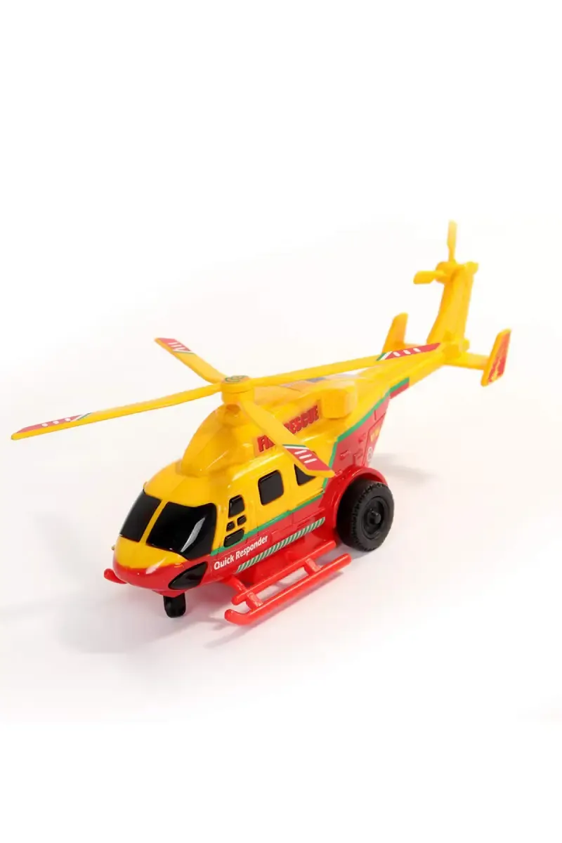 Dhruv Fire Rescue Helicopter Pull Back Toy (Yellow) 022702YEL