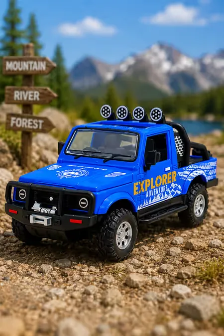Explorer Adventure Pull Back Toy Car (Blue) 022719BLU