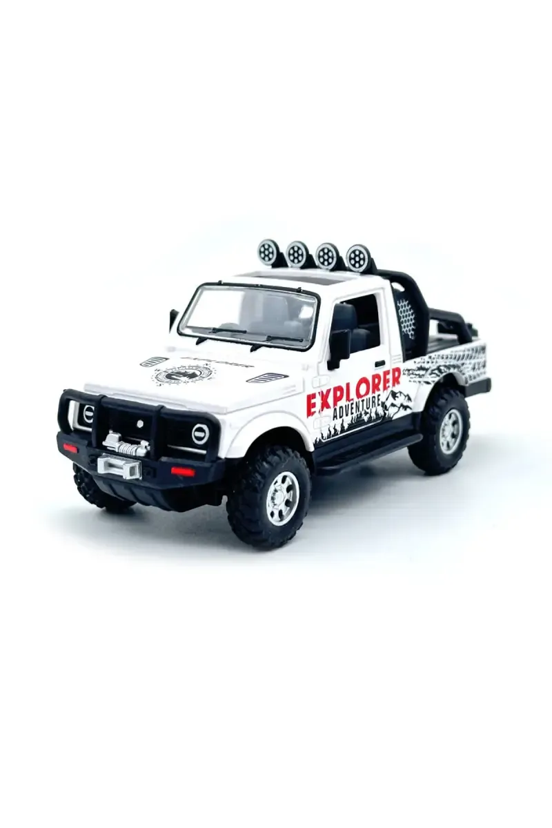 Explorer Adventure Pull Back Toy Car (White) 022719WHI