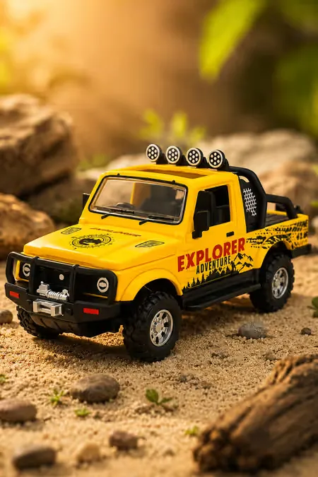 Explorer Adventure Pull Back Toy Car (Yellow) 022719YEL