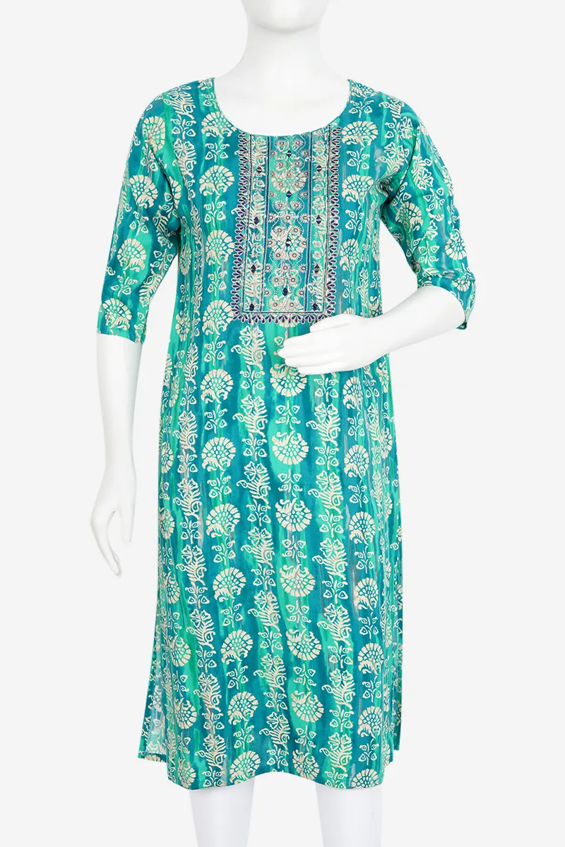 Cotton Embroidered Kurta for Women 022720XLGRE