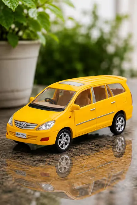 Innova Pull Back Car Toy for Kids(Yellow)
