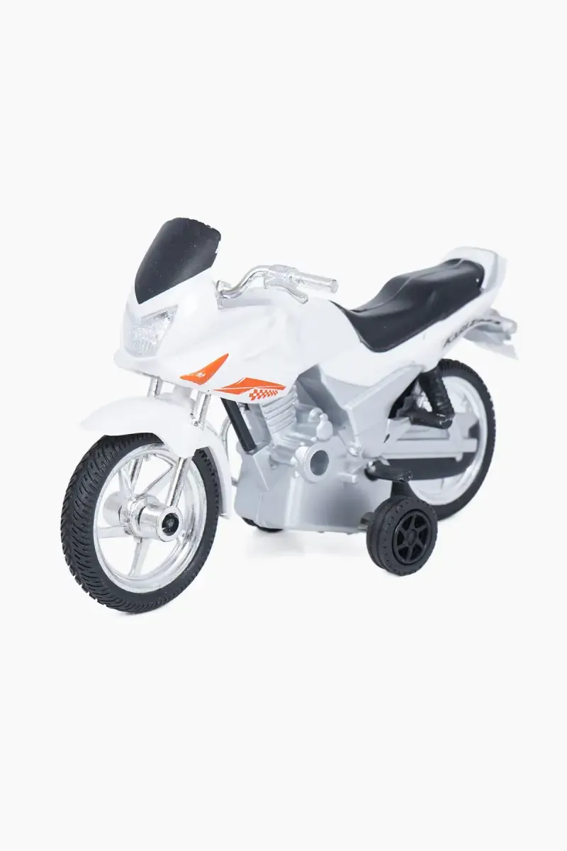 Karizma Bike Pull Back Toy (White) 022749WHI