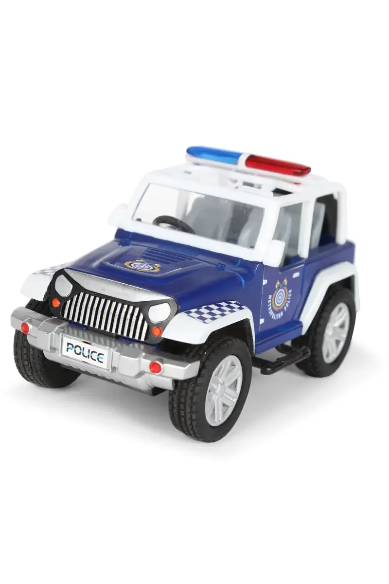 Ranger Police Pull Back Car Toy (Blue-White) 022783BLUWHI