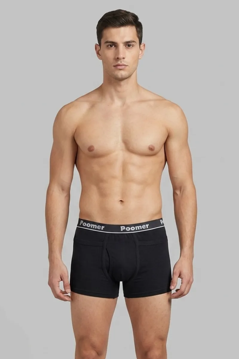 Men's Cotton Solid Trunks 022792BLA90