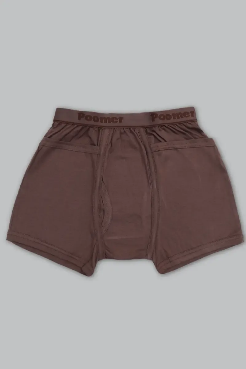 Men's Cotton Solid Trunks 022792BRO80