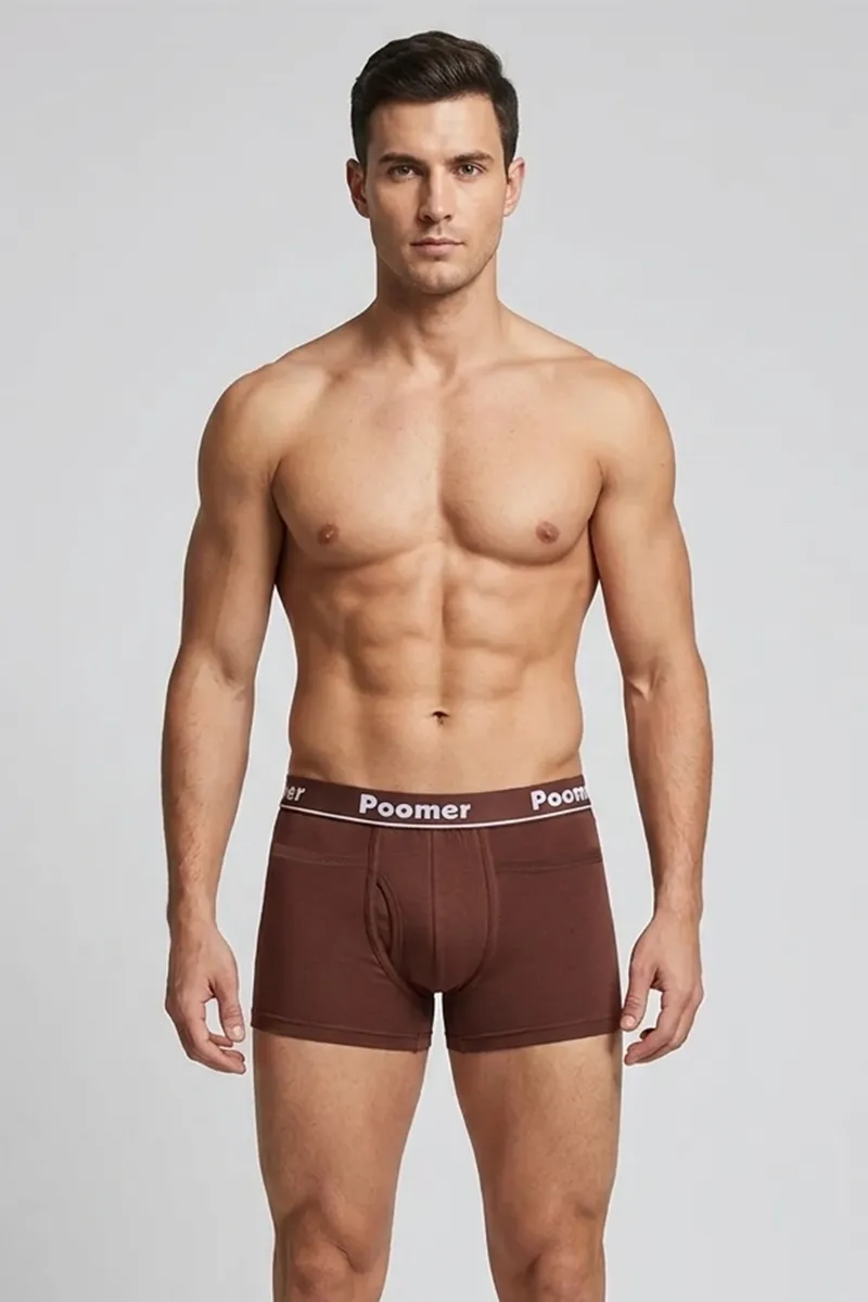 Men's Cotton Solid Trunks 022792DARKHA95