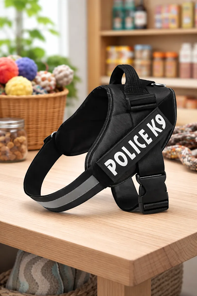Police K9 Dog Harness (Small)- Black