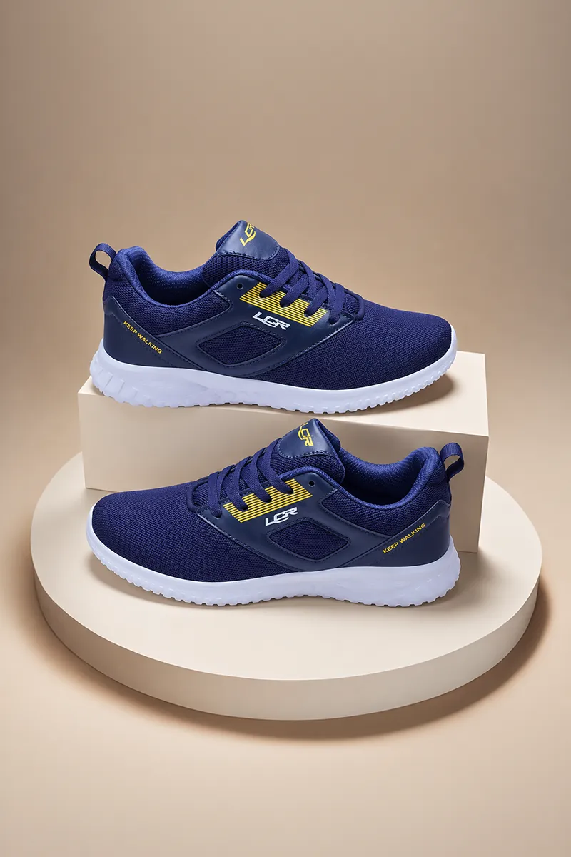 Mesh Lace-Up Running Shoes for Men