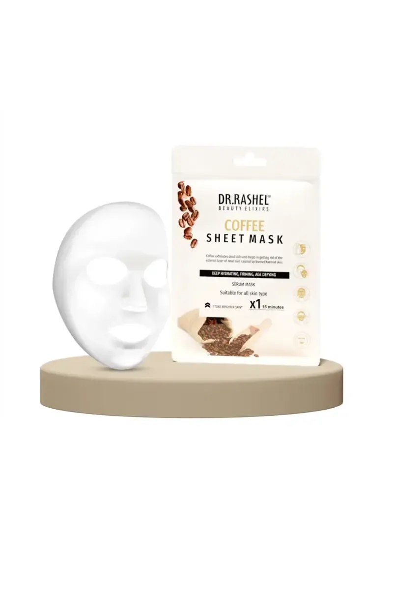 DR.RASHEL Coffee Facial Sheet Mask with Serum - 20g 