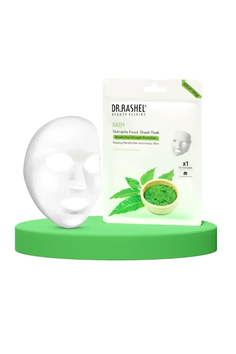 DR.RASHEL Neem Facial Sheet Mask with Serum -20g