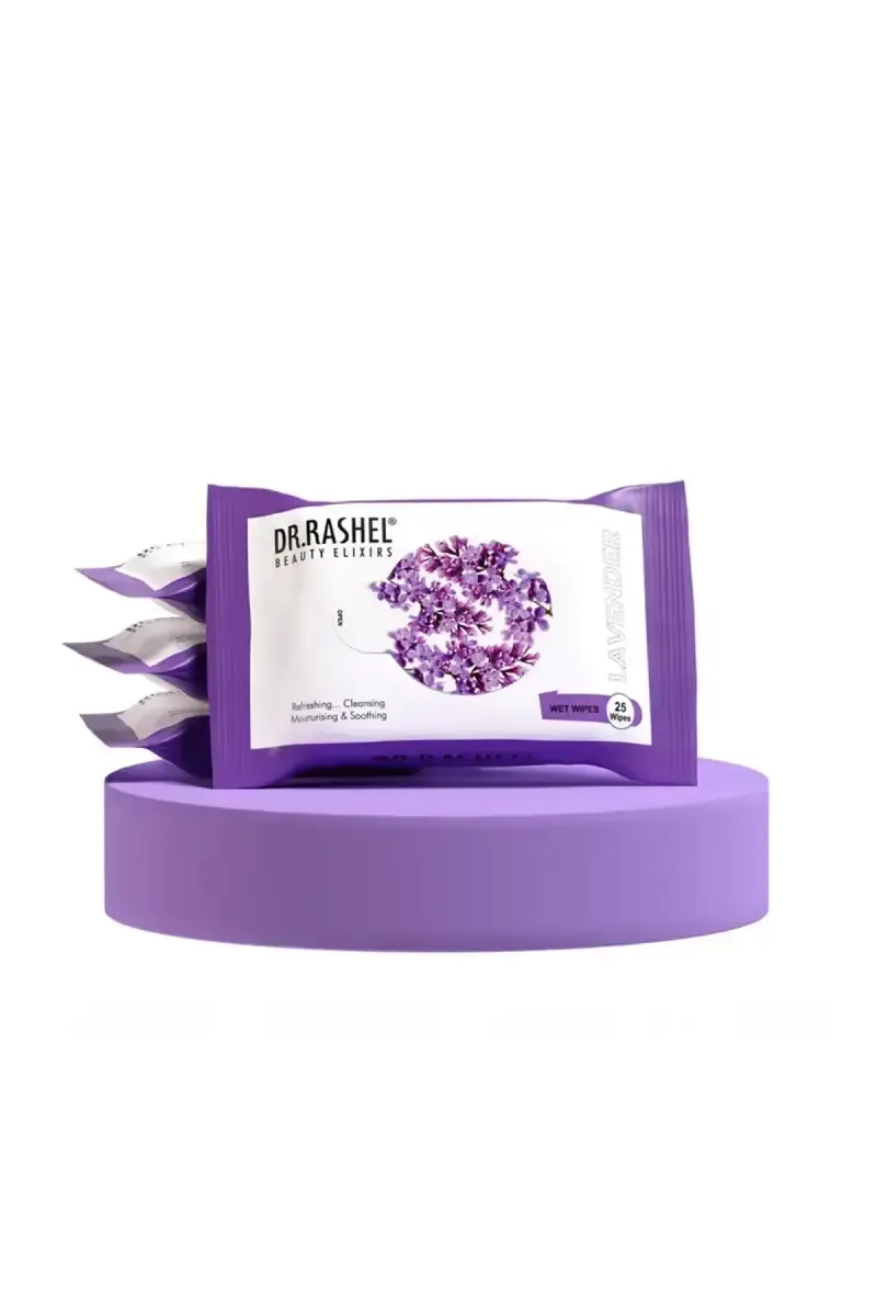 DR. Rashel Lavender Face Wipes - Pack Of 1 (25 Wipes)  
