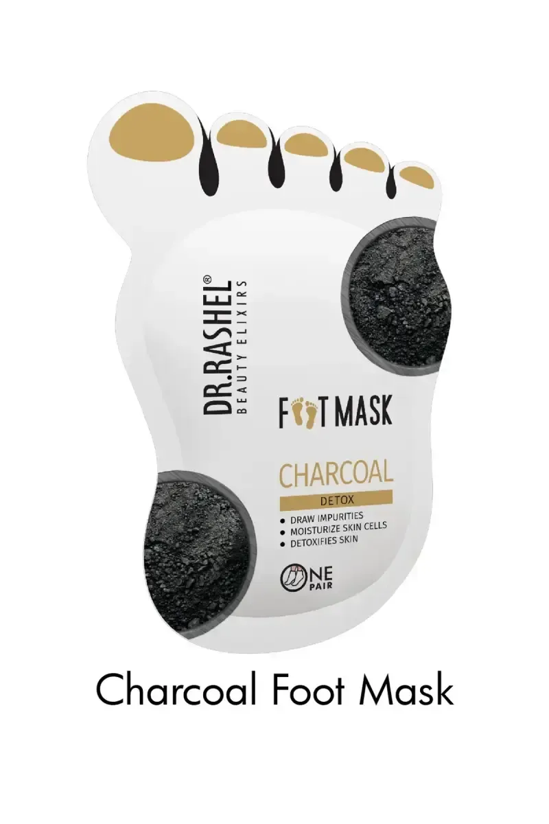 Dr.Rashel Charcoal Sheet Foot Mask - 20g 