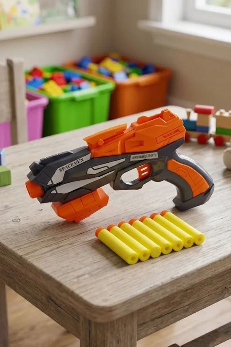Thunder Strike Space Gun Toy - Orange & Grey 023097ORA&GRE