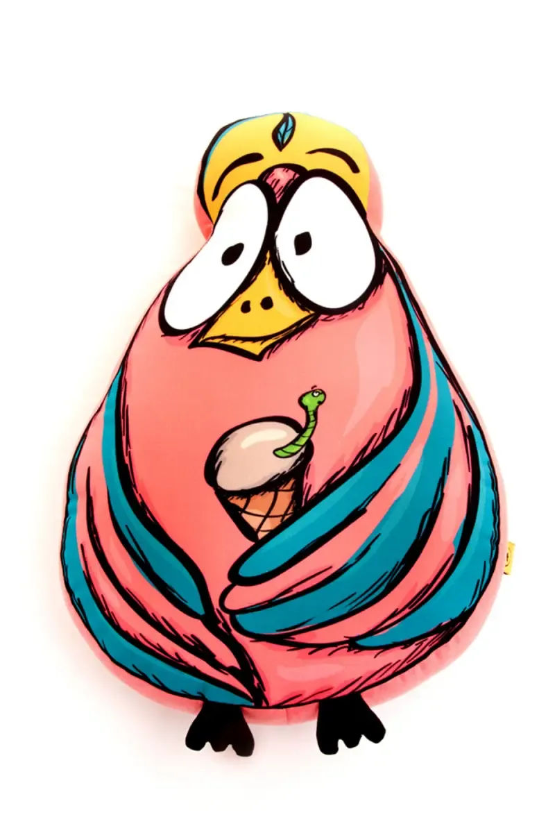 Angry Bird Shaped Soft Cushion - Happy Home Linens