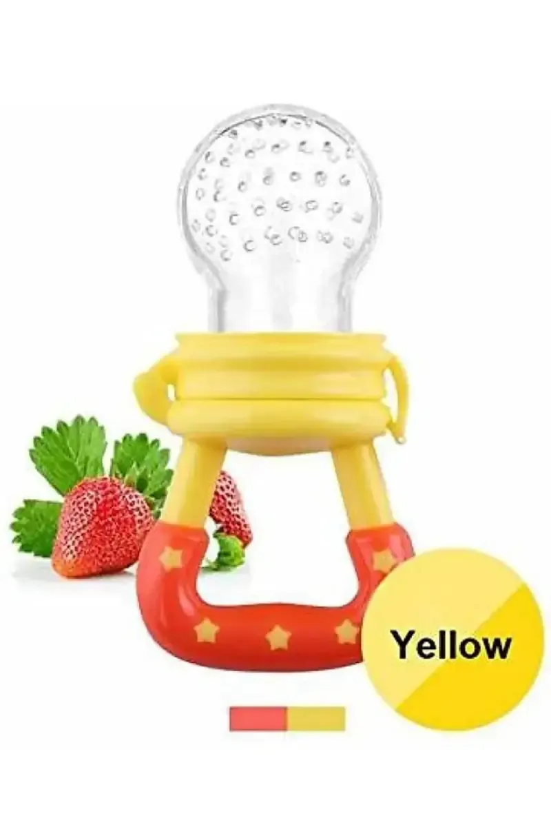 Baby Silicone Fruit Feeder (Yellow)