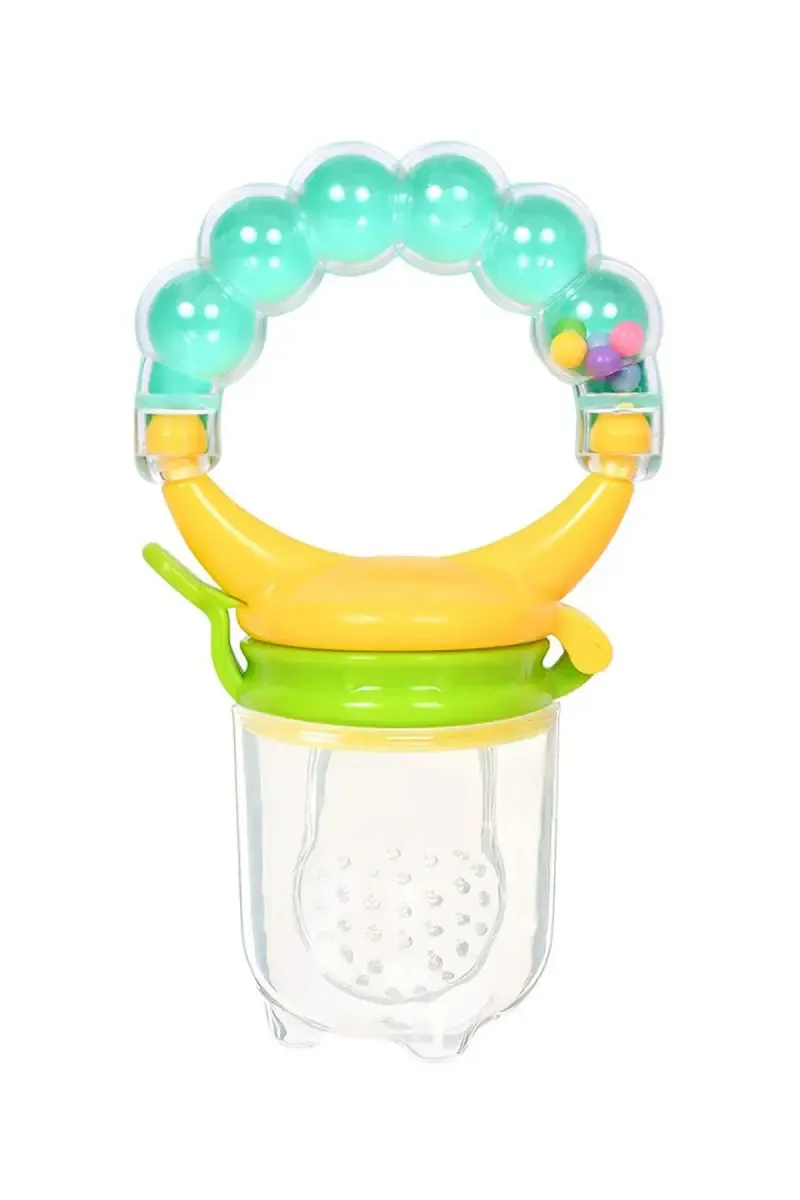 Silicone Baby Pacifier (Yellow & Green)