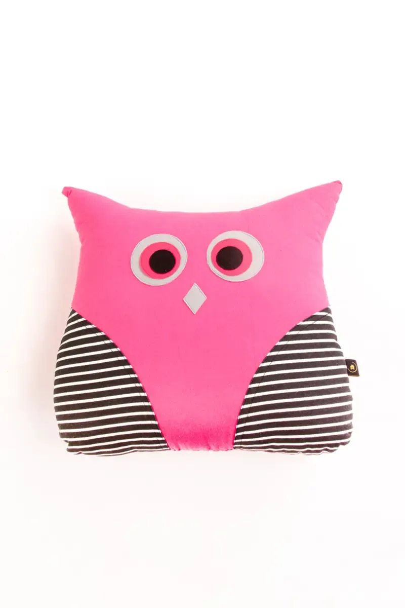 Owl Shaped Soft Cushion - Happy Home Linens 023166COTPIN