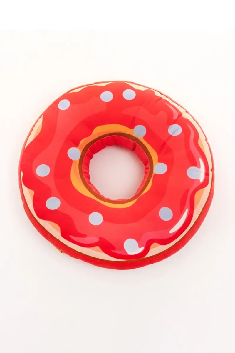 Donut Shaped Soft cushion - Happy Home Linens 023172COT&POLREDVEL