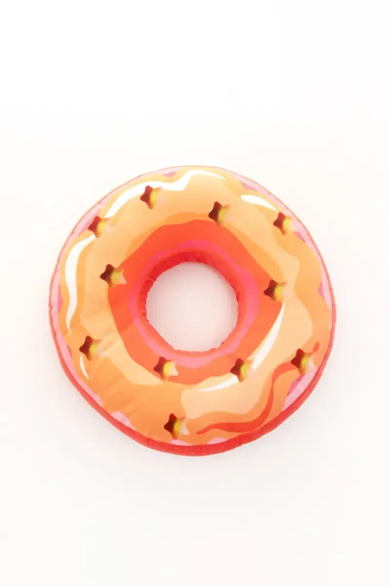 Soft Donut-Shaped Cushion by Happy Home Linens - Orange 023174COT&POLORA